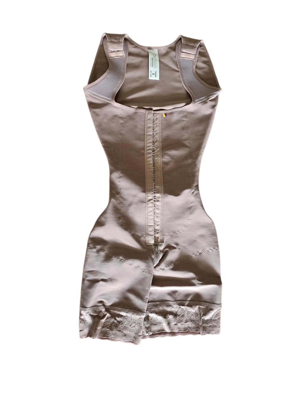 Caro Women's Nude Shapewear Bodysuit with Lace Trim Size S